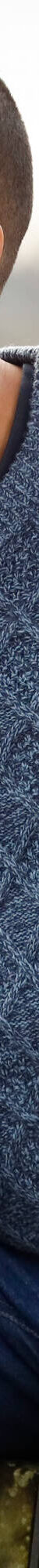 Pull col rond maille irlandaise (bleu mouliné) Pull col rond maille irlandaise (bleu mouliné)